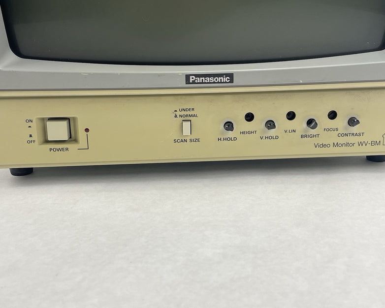 Panasonic WV-BM1400 Black and White Video Monitor For Parts