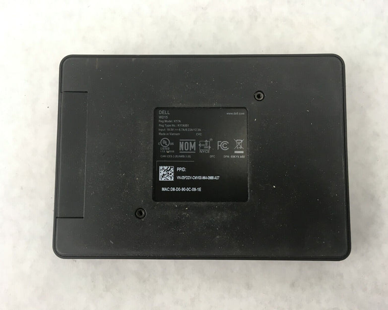 Dell Dock WD15 USB Type-C K17A 05FDDV Hub Docking Station - NO USB-C (Lot of 2)