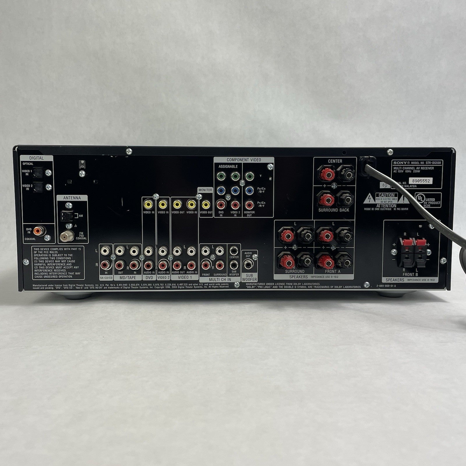 Sony STR-DG500 Digital AV Control Center Receiver