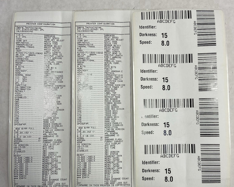 Zebra ZT410 Direct/Transfer Thermal  Printer/203dpi/BT ZT41042-T0100A0Z Tested