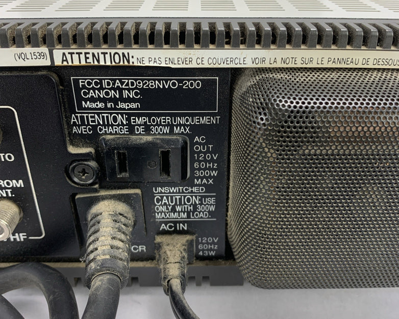 Vintage Canon VT-10A 120V 60Hz 43W Tuner Timer Unit VT-10