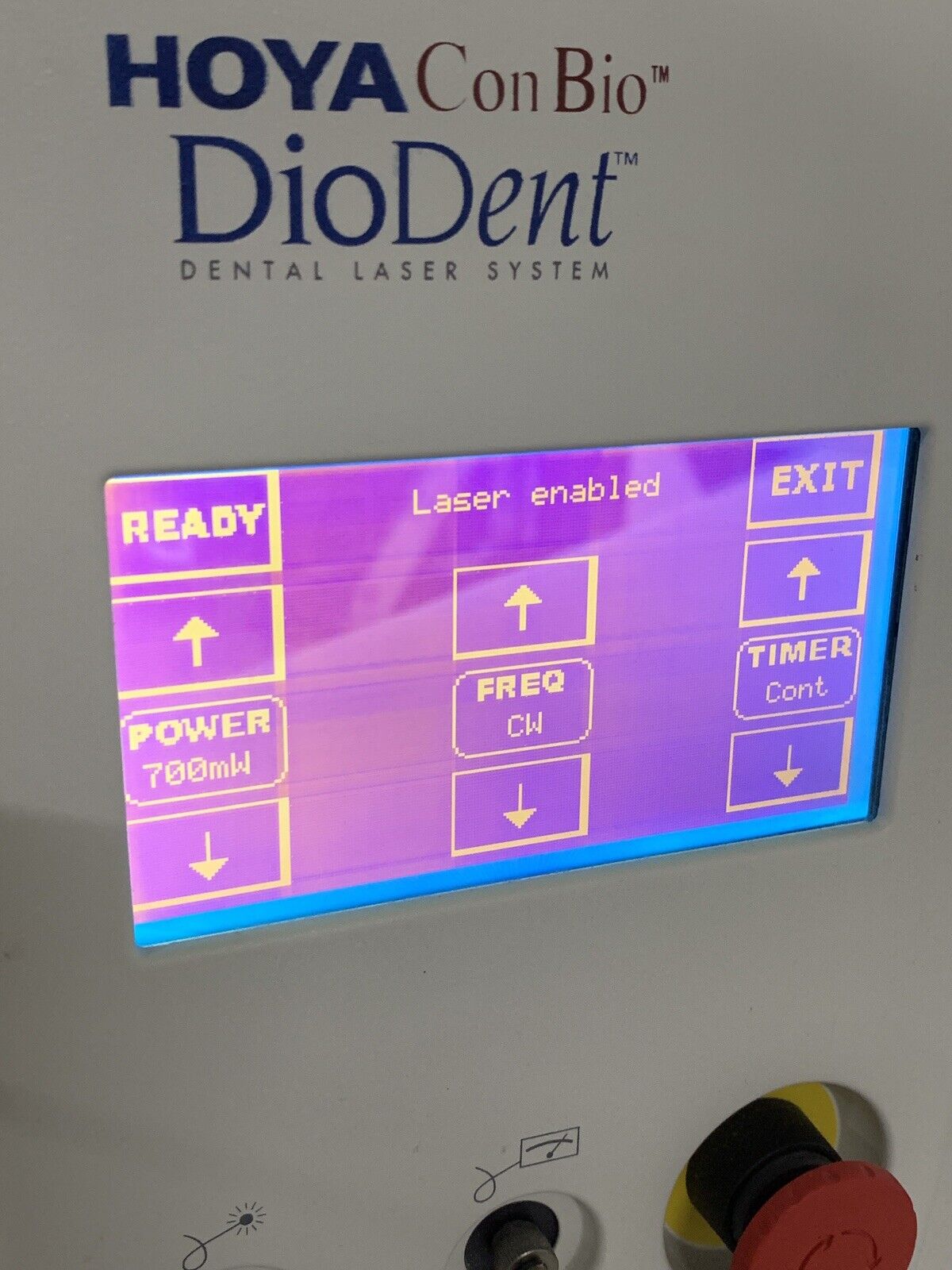 Hoya ConBio DioDent laser Unit Oral Tissue Ablation System W/ Power Supply