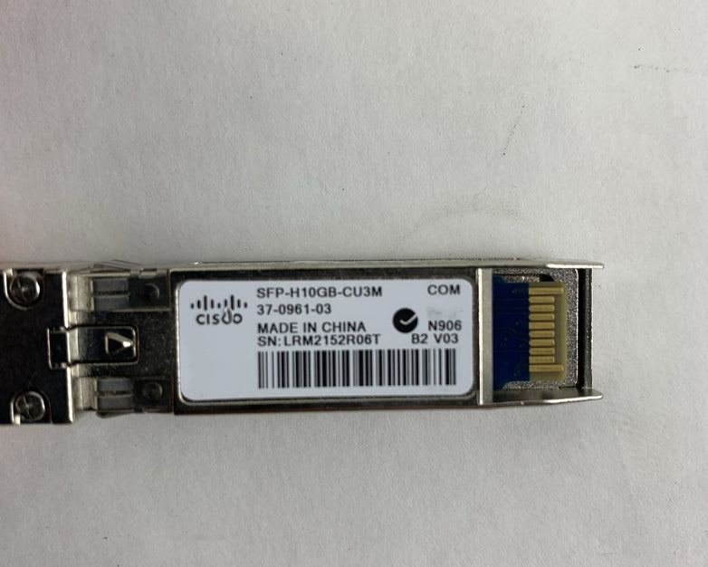 Cisco SFP-H10GB-CU3M 10GBASE-CU Passive Cable 3M - Untested
