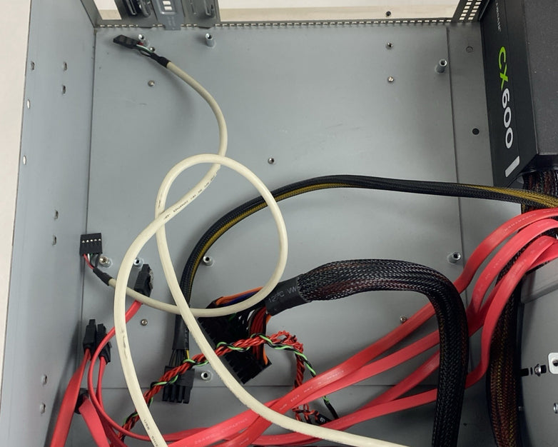Unbranded 3U MATX Bare Bones Computer Chassis With Corsair CX600 Power Supply