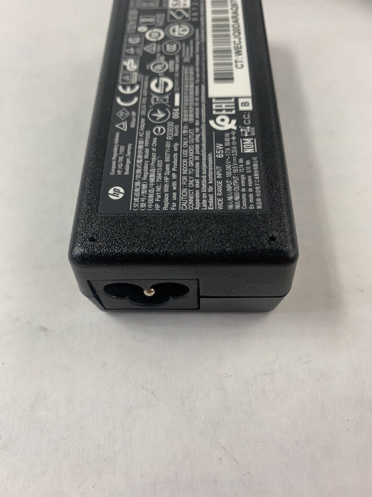 Mixed Lot of 4 HP 65W 19.5V 3.33A PPP009D PPP009C TPC-LA851 AC Adapter