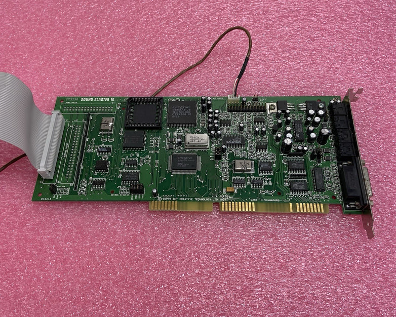 Creative Labs Sound Blaster 16 CT2230 ISA Audio Card w/CD In Cord