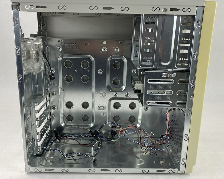 Unbranded Mid ATX Vintage Beige Computer Case No Power Supply No Internals