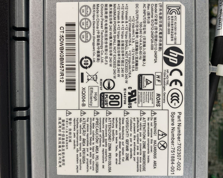 HP ProDesk 600 G1 SFF Intel Core i7-4790 3.6GHz 8GB RAM No HDD NO OS