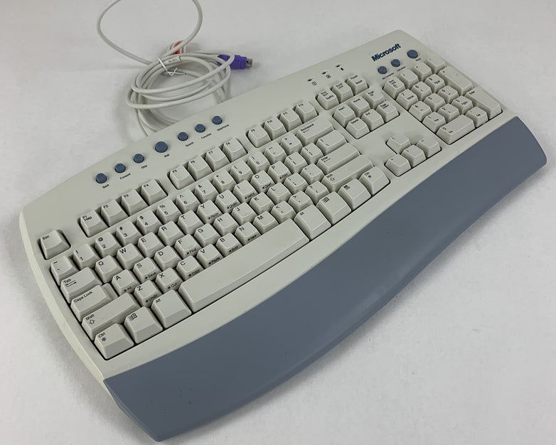 Microsoft Internet Keyboard X05-52211 Ps/2 Vintage Wired w/ Box and Manuals