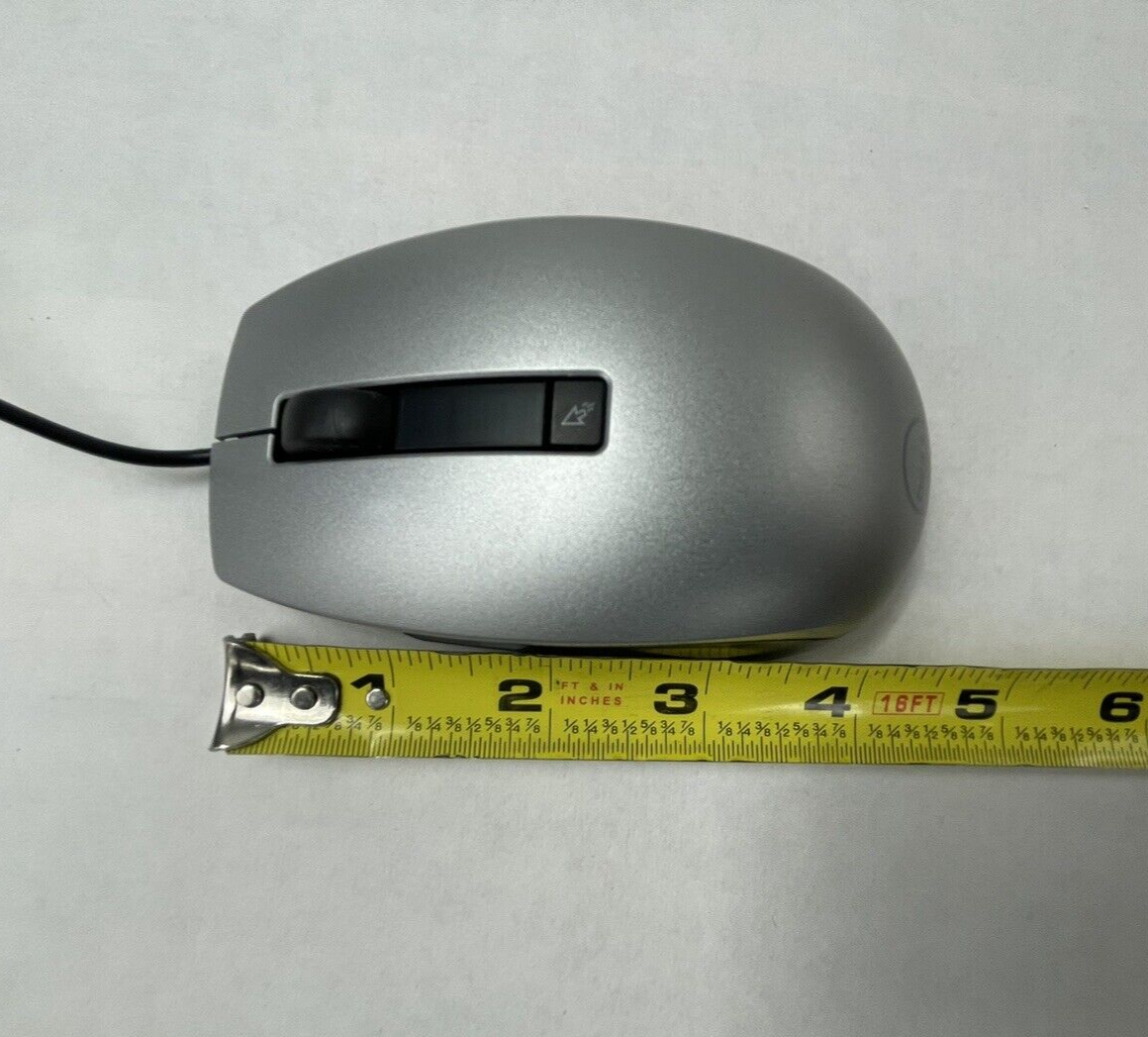 Dell M-UAV-DEL8 Silver USB Optical Scroll Mouse with 6 Buttons 4K93W Lot of 4