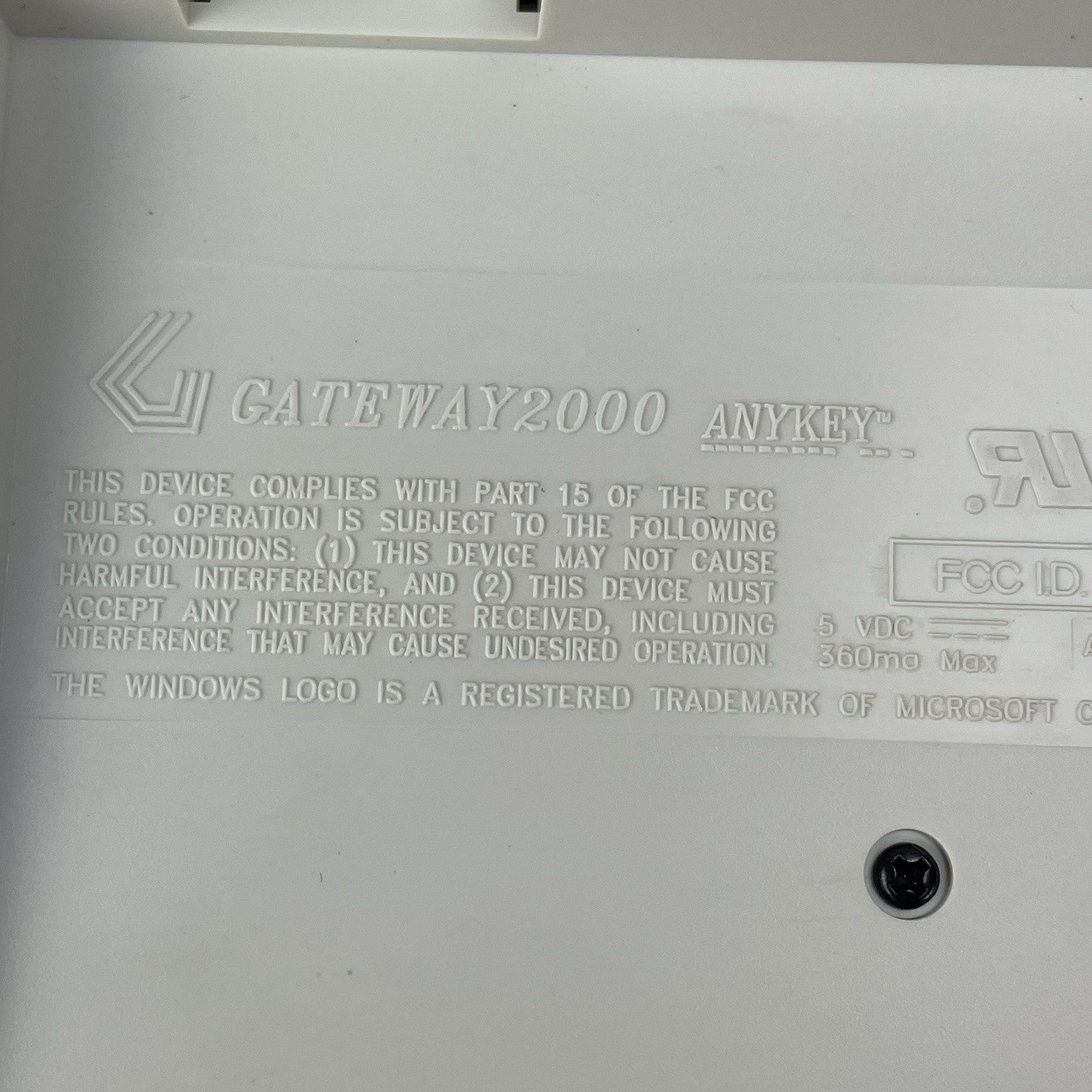 Gateway 2000 2194002 Anykey Keyboard12
