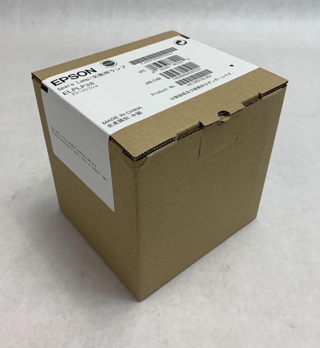 Epson ELPLP 38 OEM Projector Spare Lamp - New Sealed0