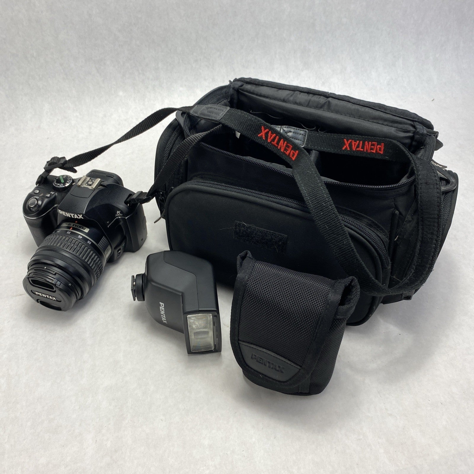 Pentax K2000 DSLR 10.2 MP Digital Camera With Bag And Flash No Cable - Tested0