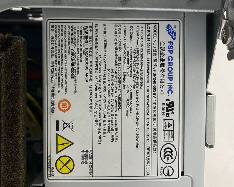 Lenovo ThinkCentre M81 SFF Intel Core i5-2400 3.1GHz 1x4GB RAM No HDD No OS