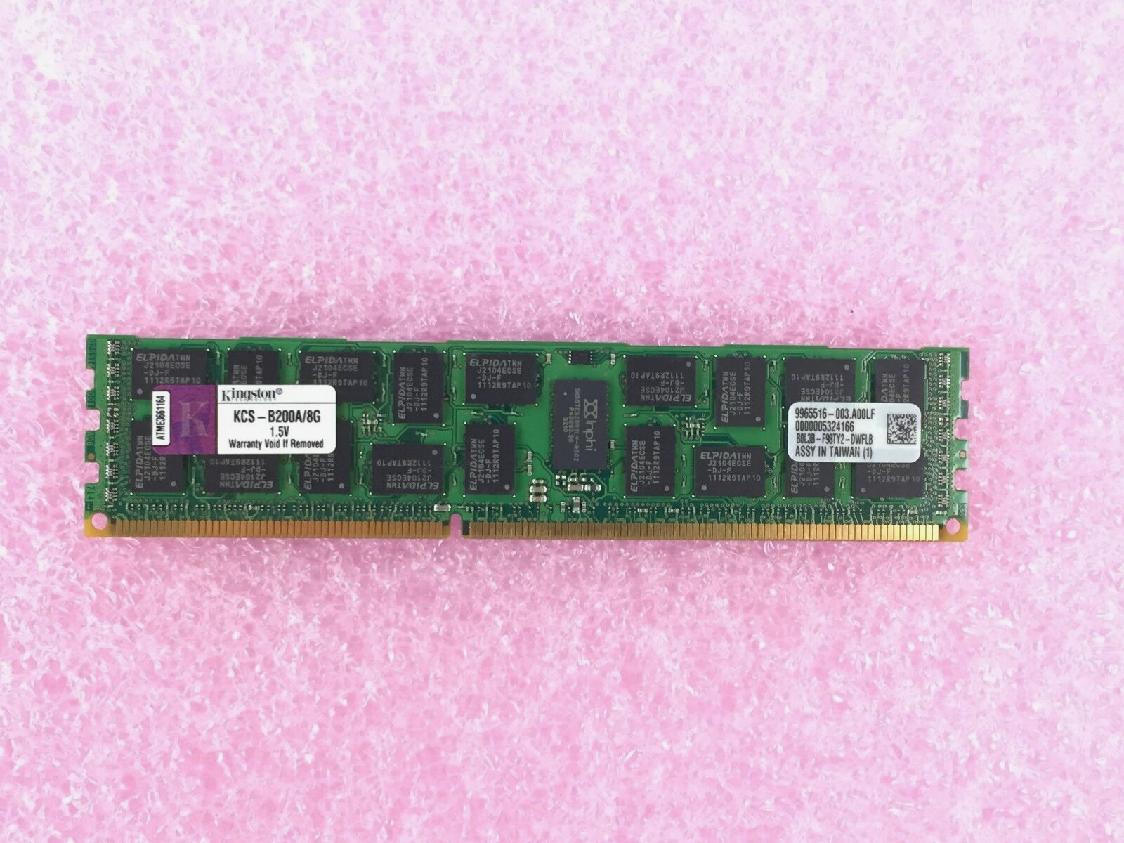 Kingston 8GB 240-Pin DDR3 SDRAM DDR3 1333 (PC3 10600) KCS-B200A/8G