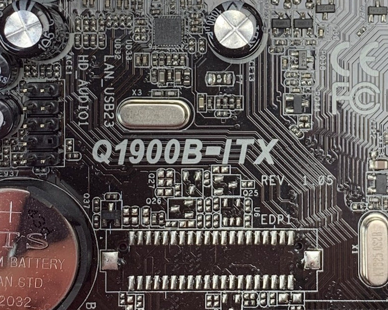 ASRock Q1900B-ITX Motherboard Celeron J1900 1.99GHz 4GB RAM 2 Sticks w/ Shield