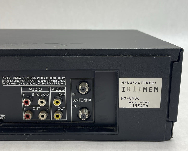 Mitsubishi HS-U430 VCR VHS Hi-Fi Stereo Recorder