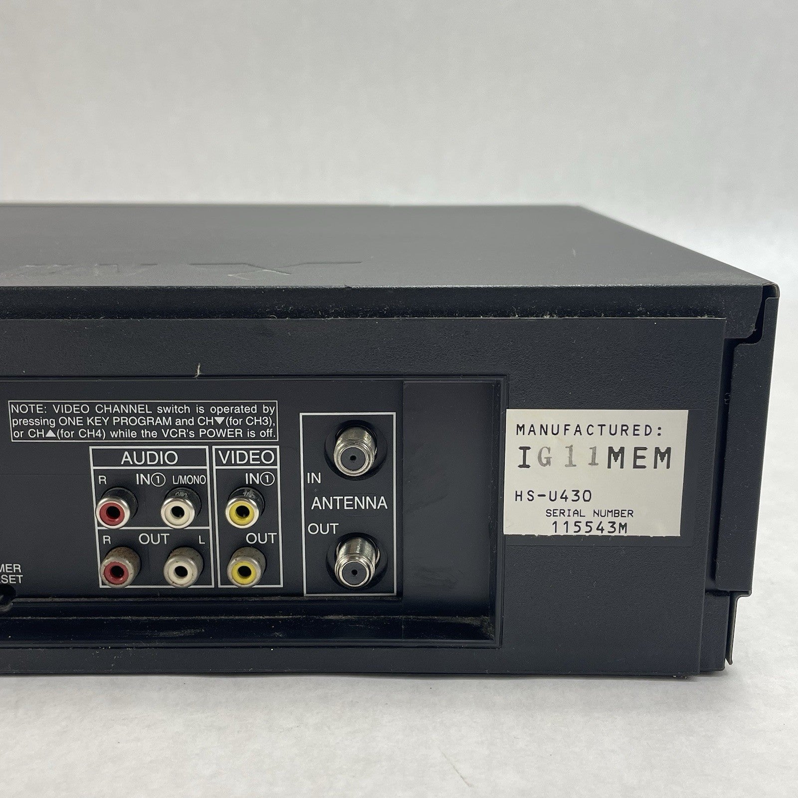 Mitsubishi HS-U430 VCR VHS Hi-Fi Stereo Recorder8