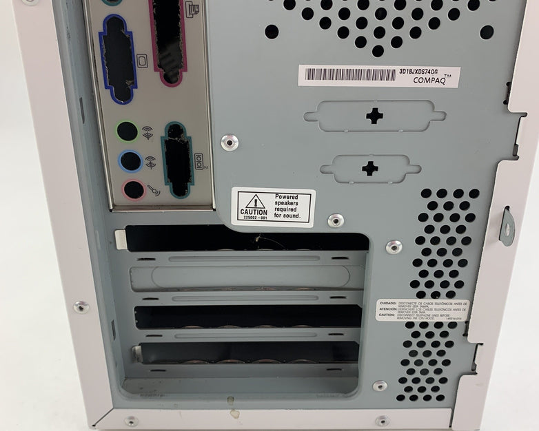 Compaq Presario 5000 Barebones Desktop Chassis No MB W/ Power Supply