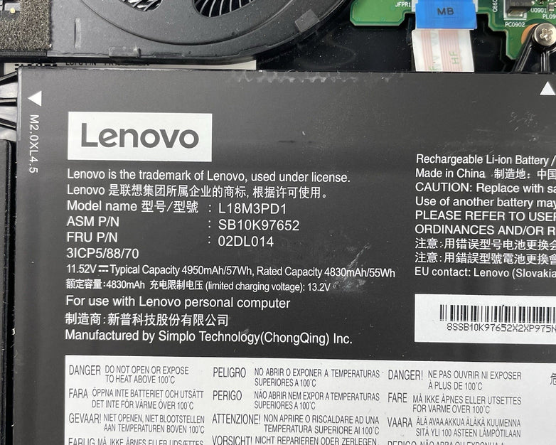Lenovo ThinkPad T490s 14" i5-8365U 1.60 GHz 8 GB RAM No SSD/OS/AC