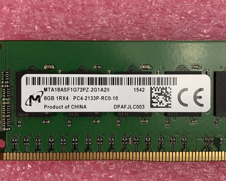 Crucial 8GB (1 x 8GB) PC4-17000 DDR4-2133 Memory CT8G4DFS8213.C8FBD1 (Lot of 4)