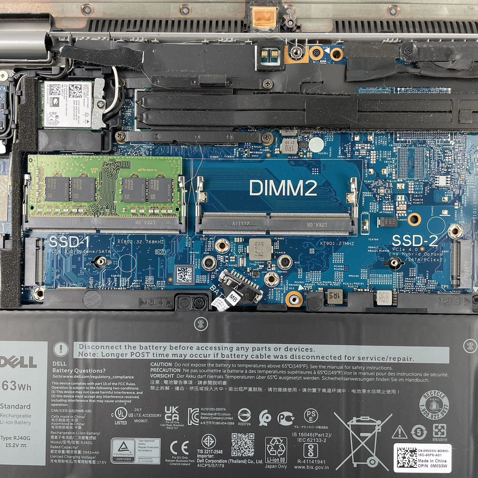 Dell Latitude 5520 15.6" i5-1135G7 2.40 GHz 8 GB RAM No SSD/OS/AC - Bezel READ18