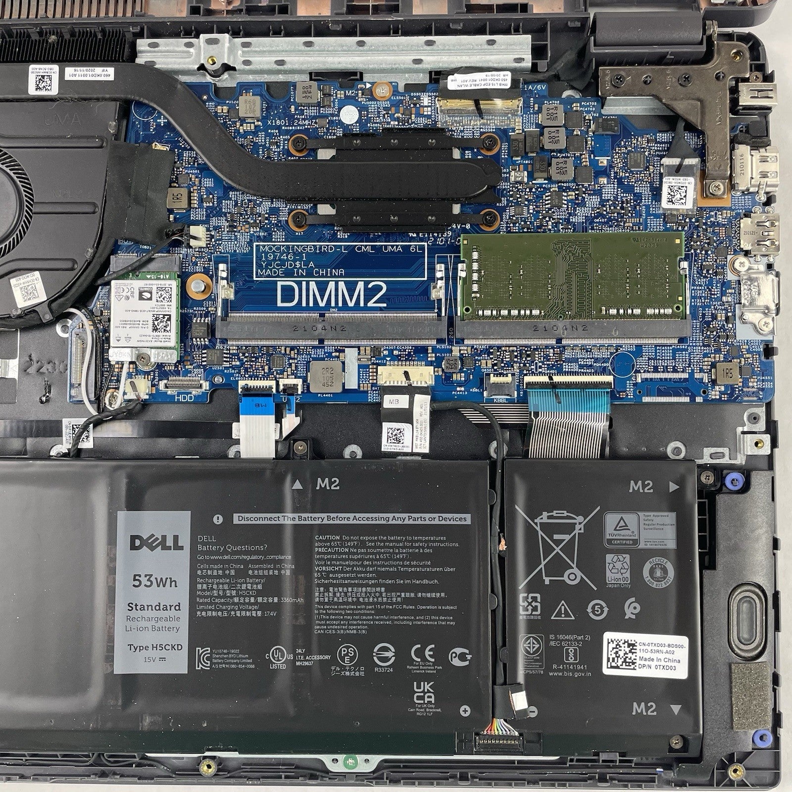 Dell Latitude 3510 15.6" i7-10510U 1.80 GHz 8 GB RAM No SSD/OS/AC - Bad M.220