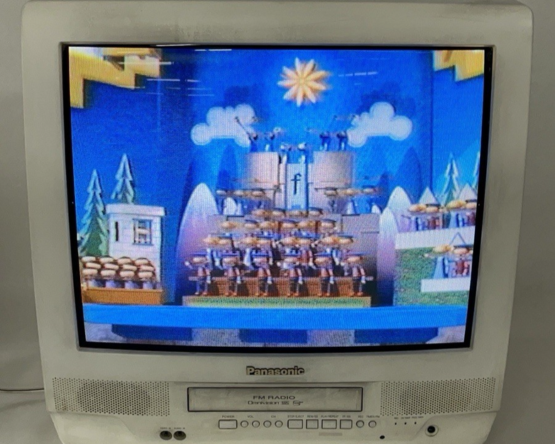 Panasonic PV-C2030W 20" CRT TV VCR & Radio Combo White
