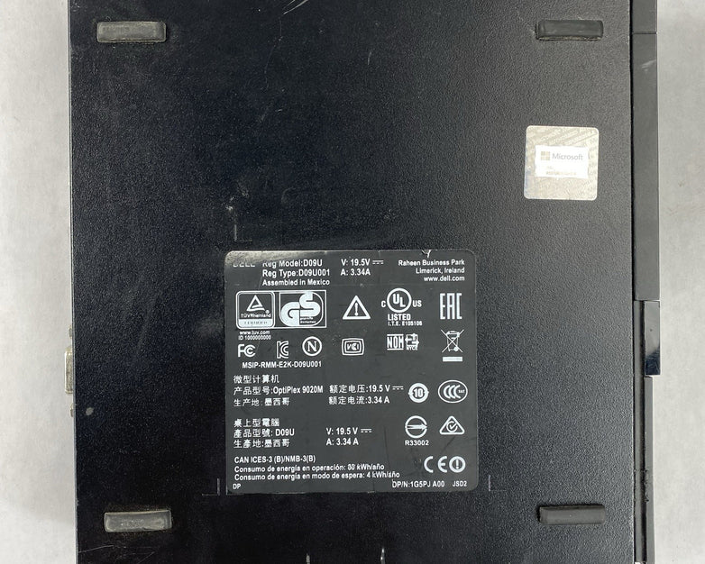 Dell OptiPlex 9020M Micro Intel Core i5-4590T 2GHz 8GB RAM No HDD OS AC