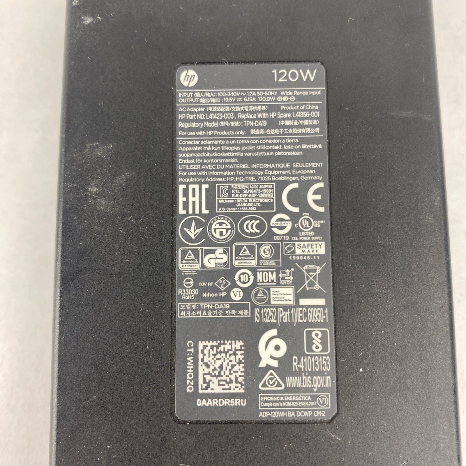  HP TPN-DA19 120W Blue Tip AC Adapter No Power Cord Lot of 44