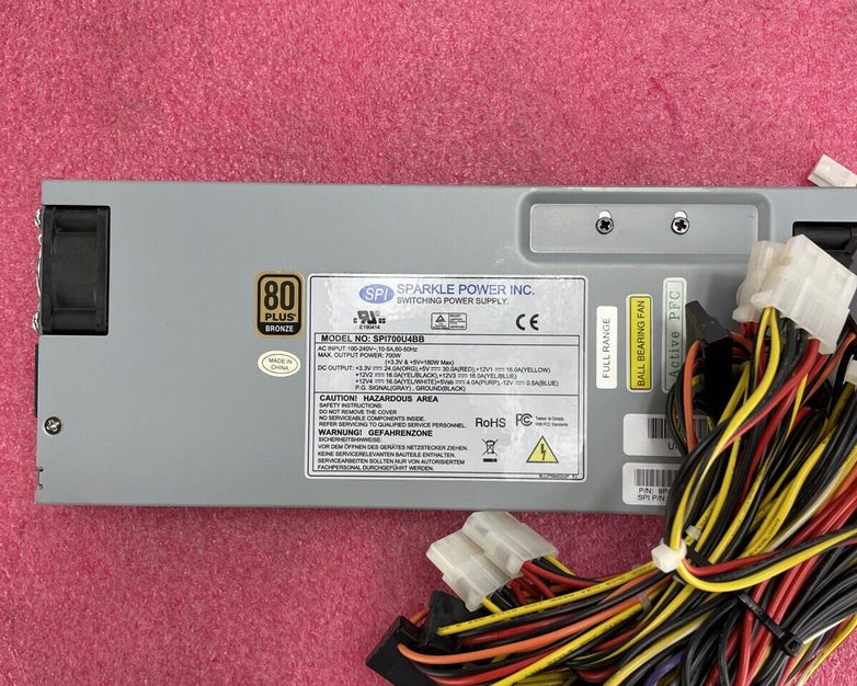 SPI Sparkle Power SPI700UBB 80 Plus Bronze 700W Power Supply
