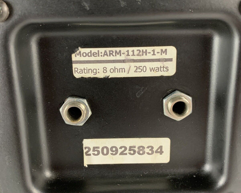 CGM ARM-112H-1-M 2-way Passive Monitor Wedge Speaker Tested