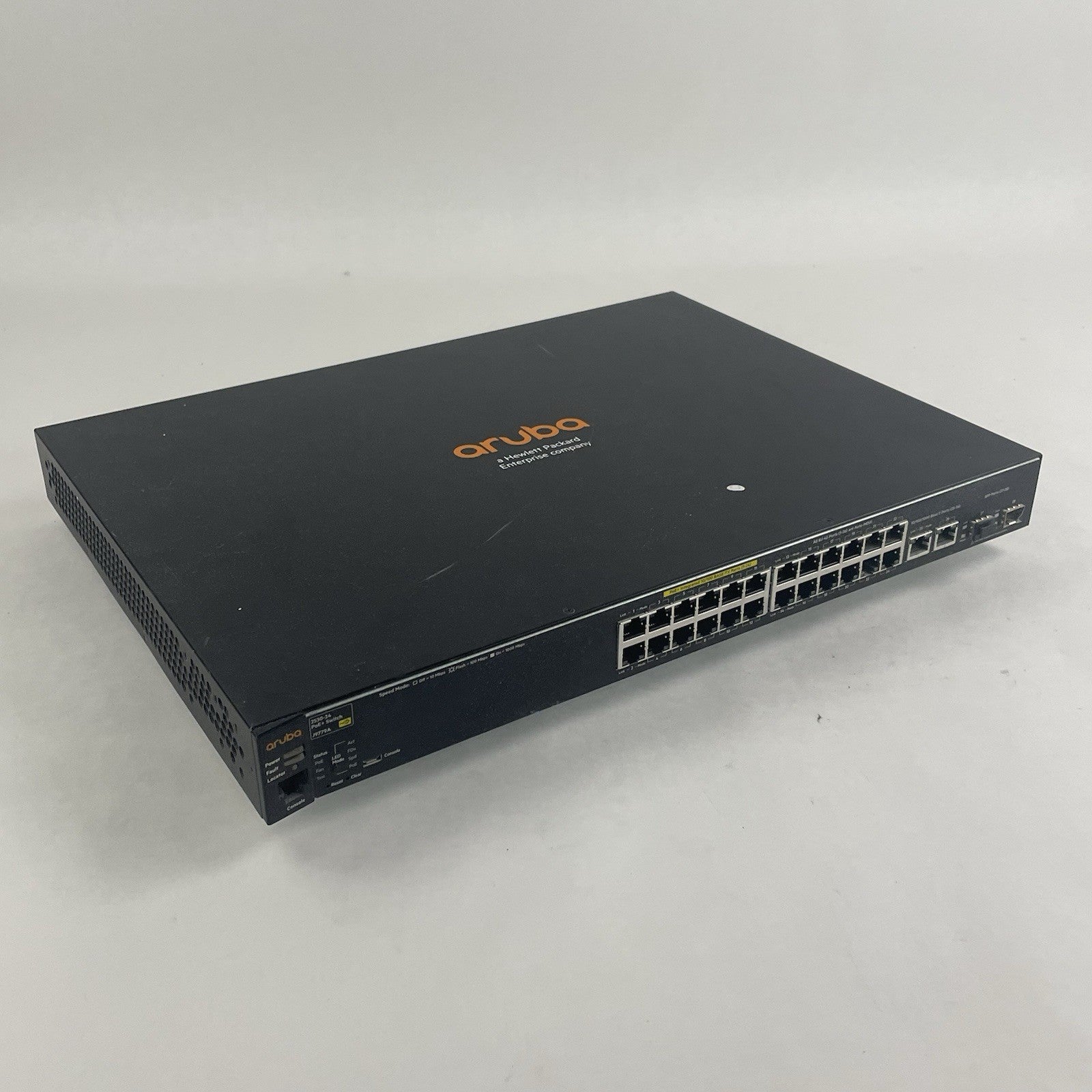 HP J9779-60101 Aruba 2530 24 PoE+ Network Switch Tested & Reset0