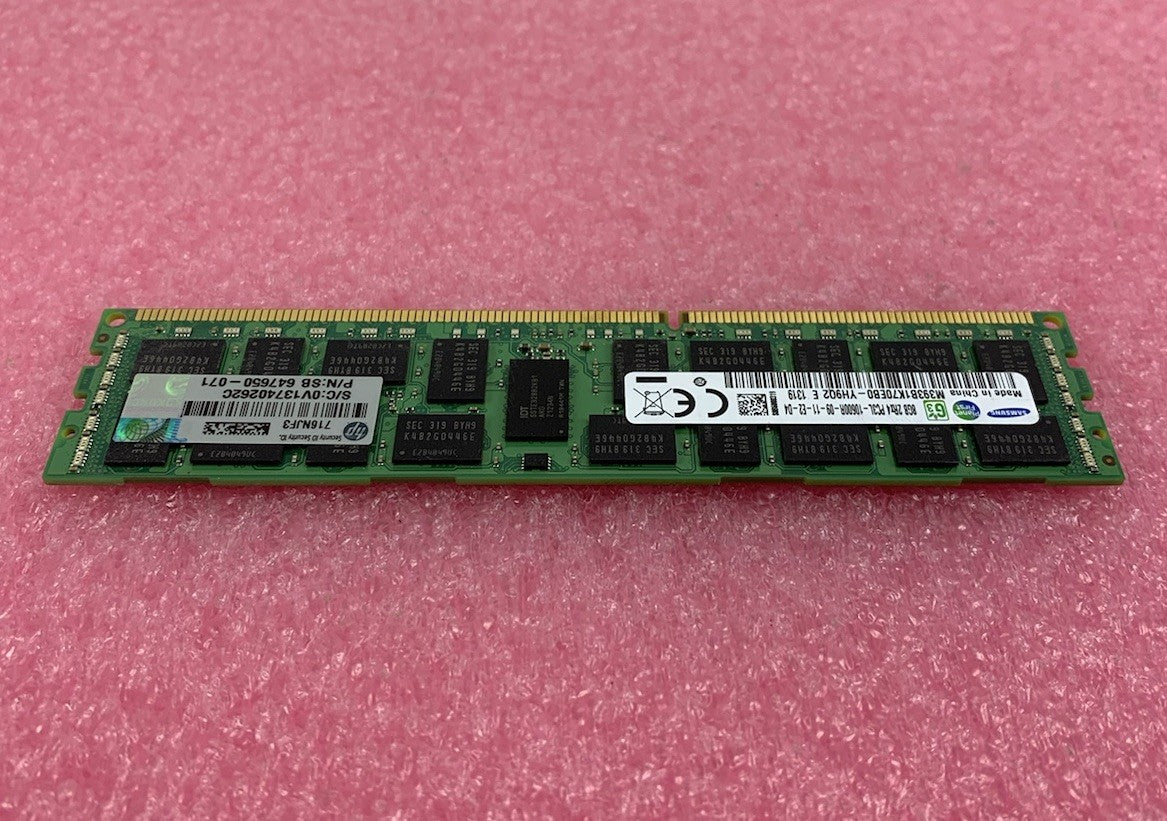 Samsung 8GB 2Rx4 PC3L-10600R-09-11-E2-D4 RAM Stick (Lot of 6)