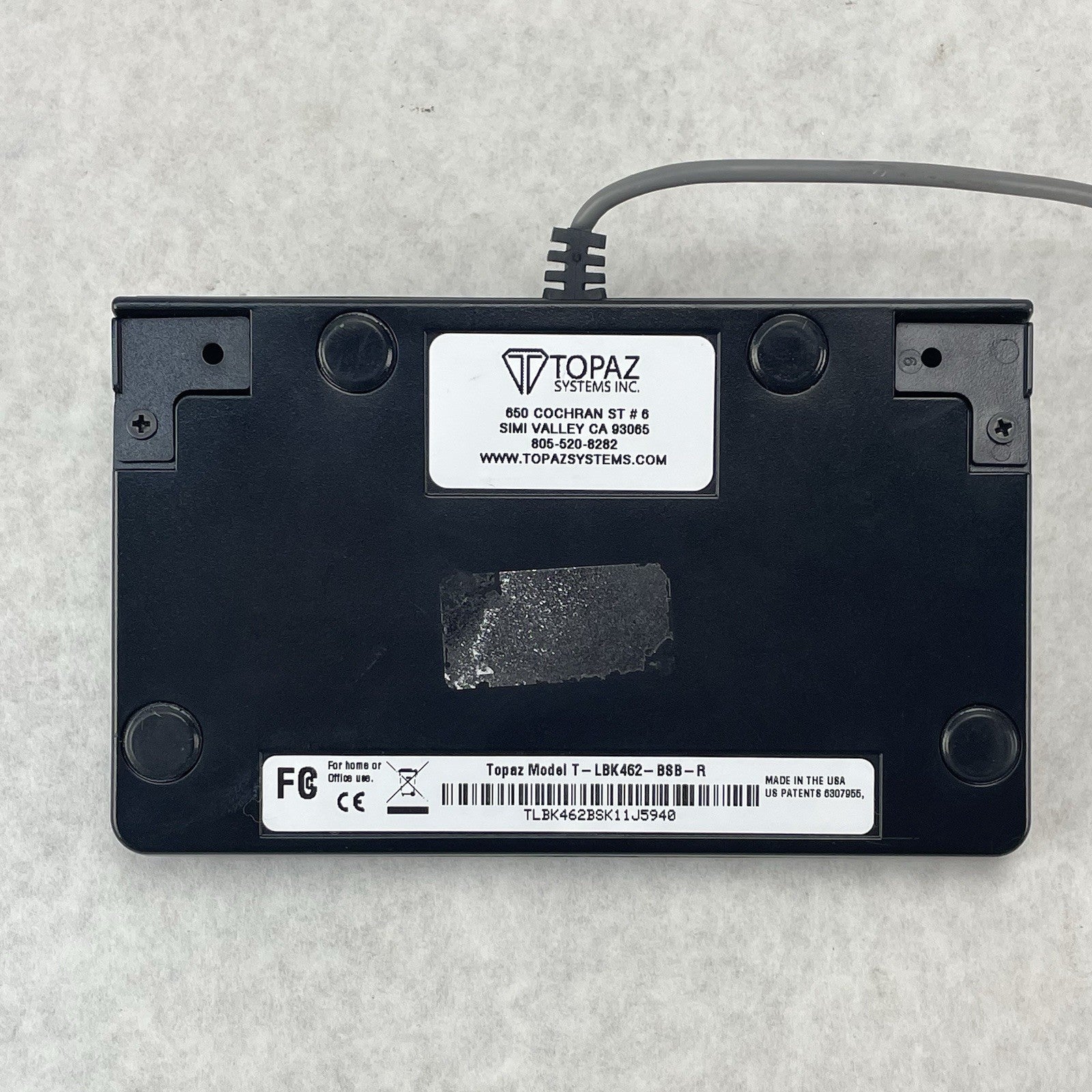 Topaz T-LBK462-BSB-RC Signature Pad For Parts5