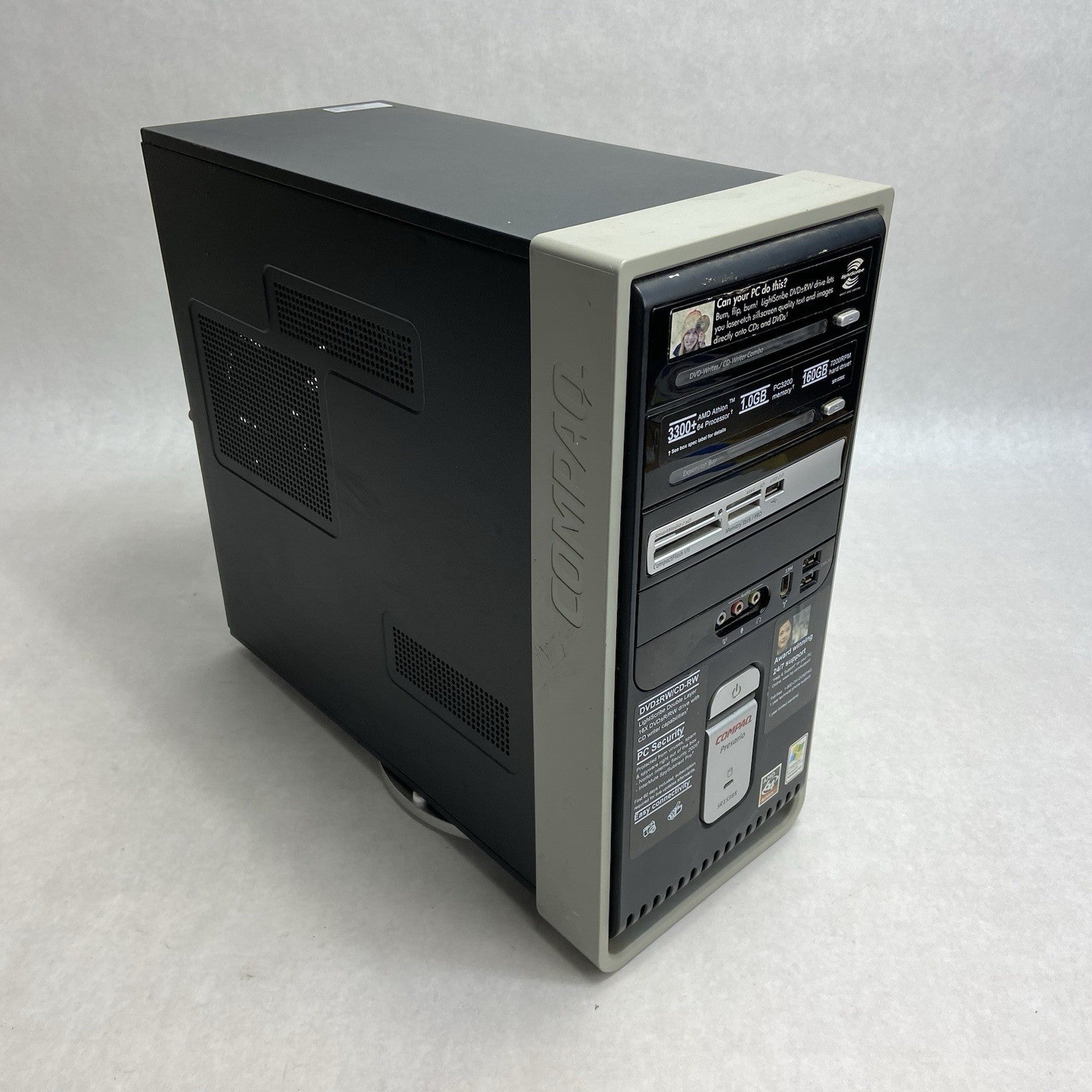 Compaq Presario SR1538X MT AMD Athlon 64 3300+ 2.4GHz 2GB RAM No HDD No OS0