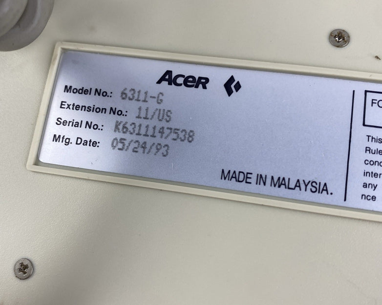 Acer 6311-G 19.5"W 8.5"L Keyboard - Tested