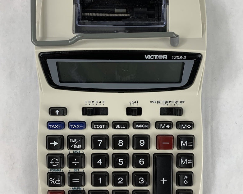 Victor 1208-2 Compact Printing Calculator - Tested