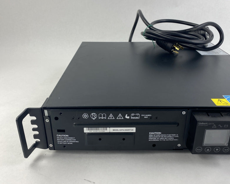 Liebert GXT4 2000RT120 Tower UPS No Batteries   Tested