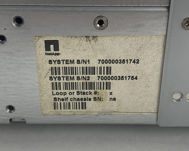 NetApp FAS2040 NAF-0602 Storage System 2x PSU No HDD No Controllers