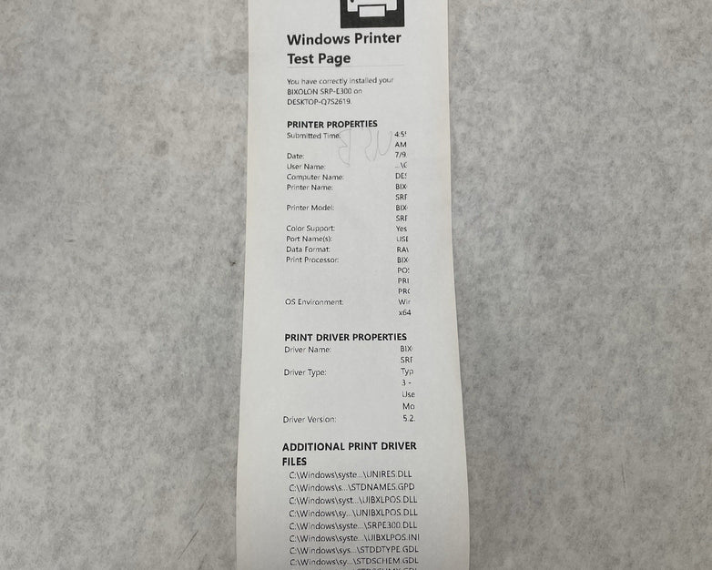 Bixolon SRP-E300 Missing Plastic Cover Tested