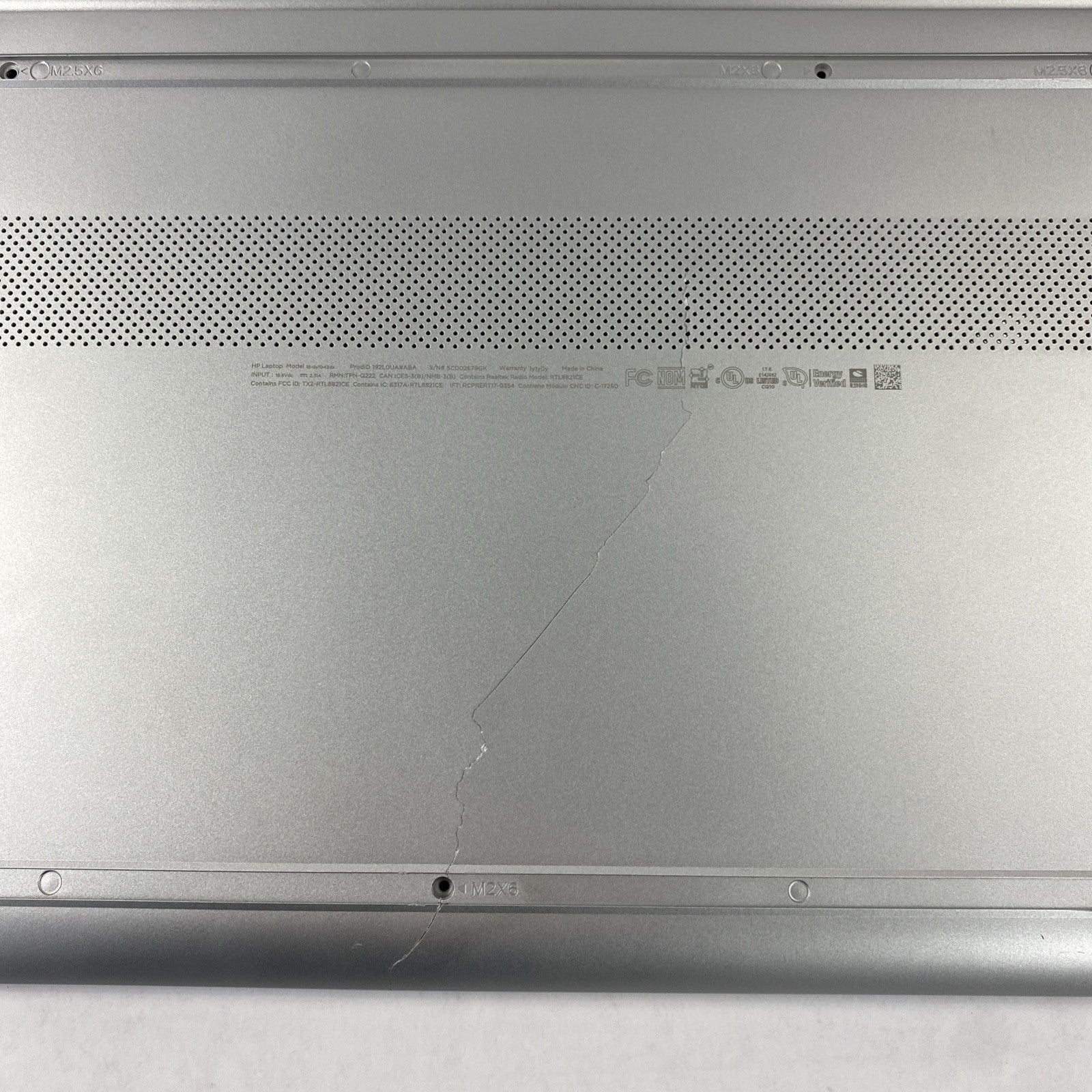 HP Laptop 15-dy1043dx 15.6" Touch Core i5-1035G1 1.00 GHz 16 GB RAM No SSD No OS