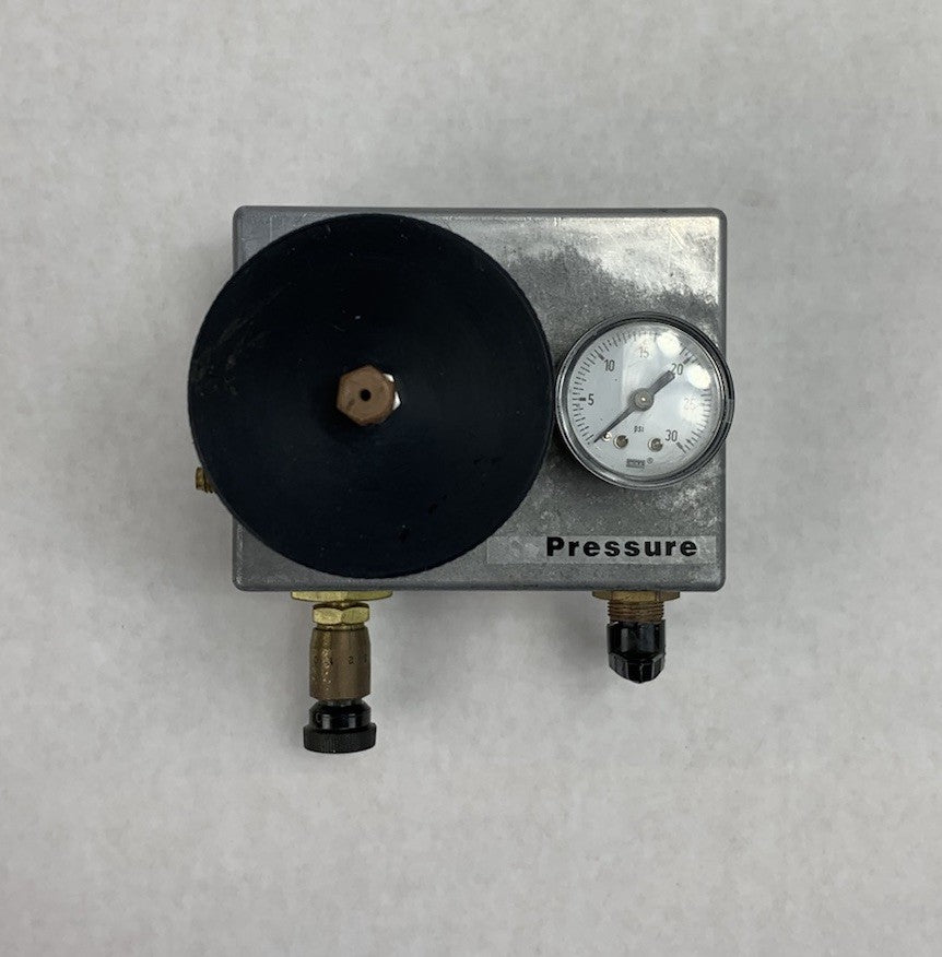Pressure Compensated Flow Control Valve Vent With Container Vial