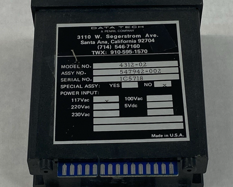 Data Tech 4312-02 Centigrade Temperature Meter