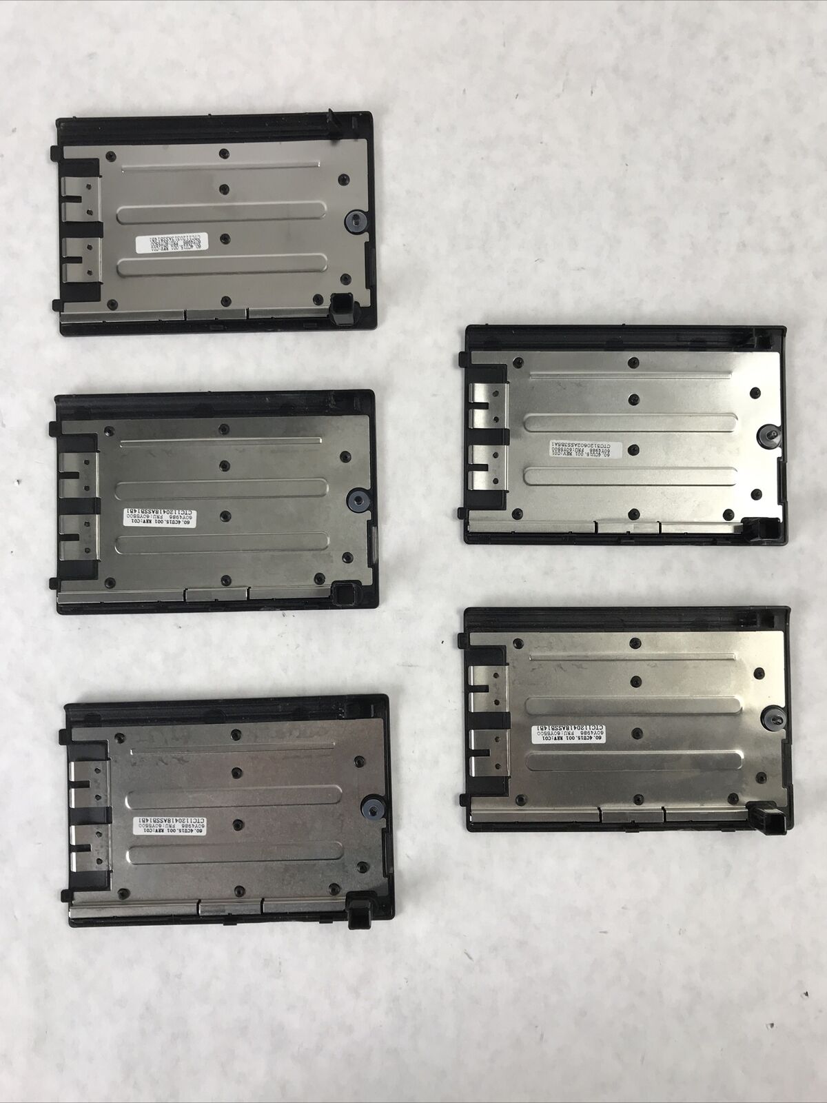 Lot of (5) Lenovo T520 Hard Drive Cover w/ Screw 60Y4986 60Y5500