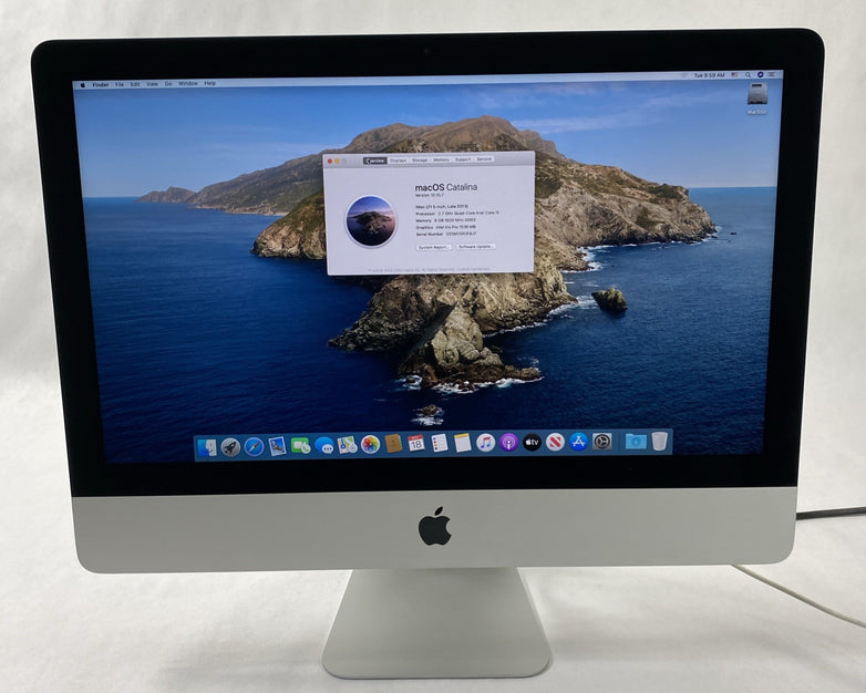 Apple A1418 iMac 21.5" 2013 2.7GHz Core i5 8GB RAM 500GB SSD macOS 10.15.7