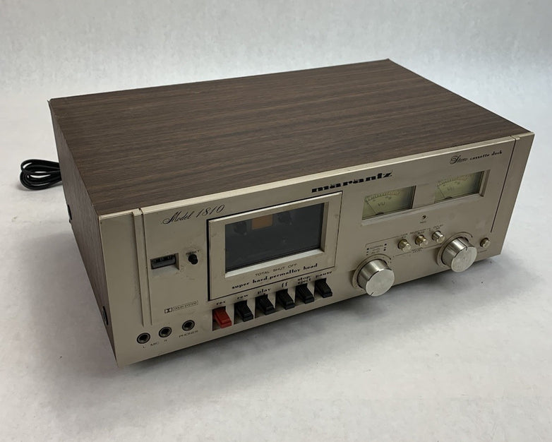 Marantz 1810 Stereo Cassette Deck - Parts or Repair Needs New Belts