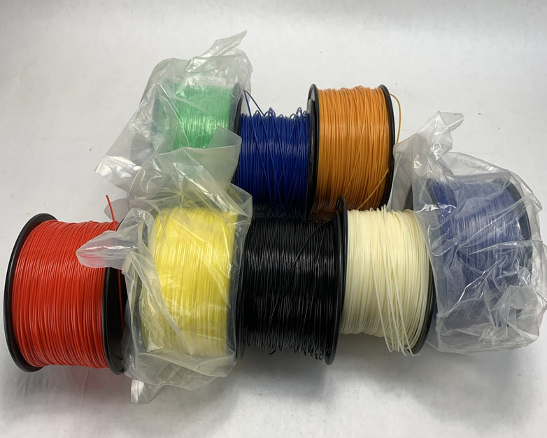 1.75mm Color 3D Printer PLA Filament - Mixed Lot of 8