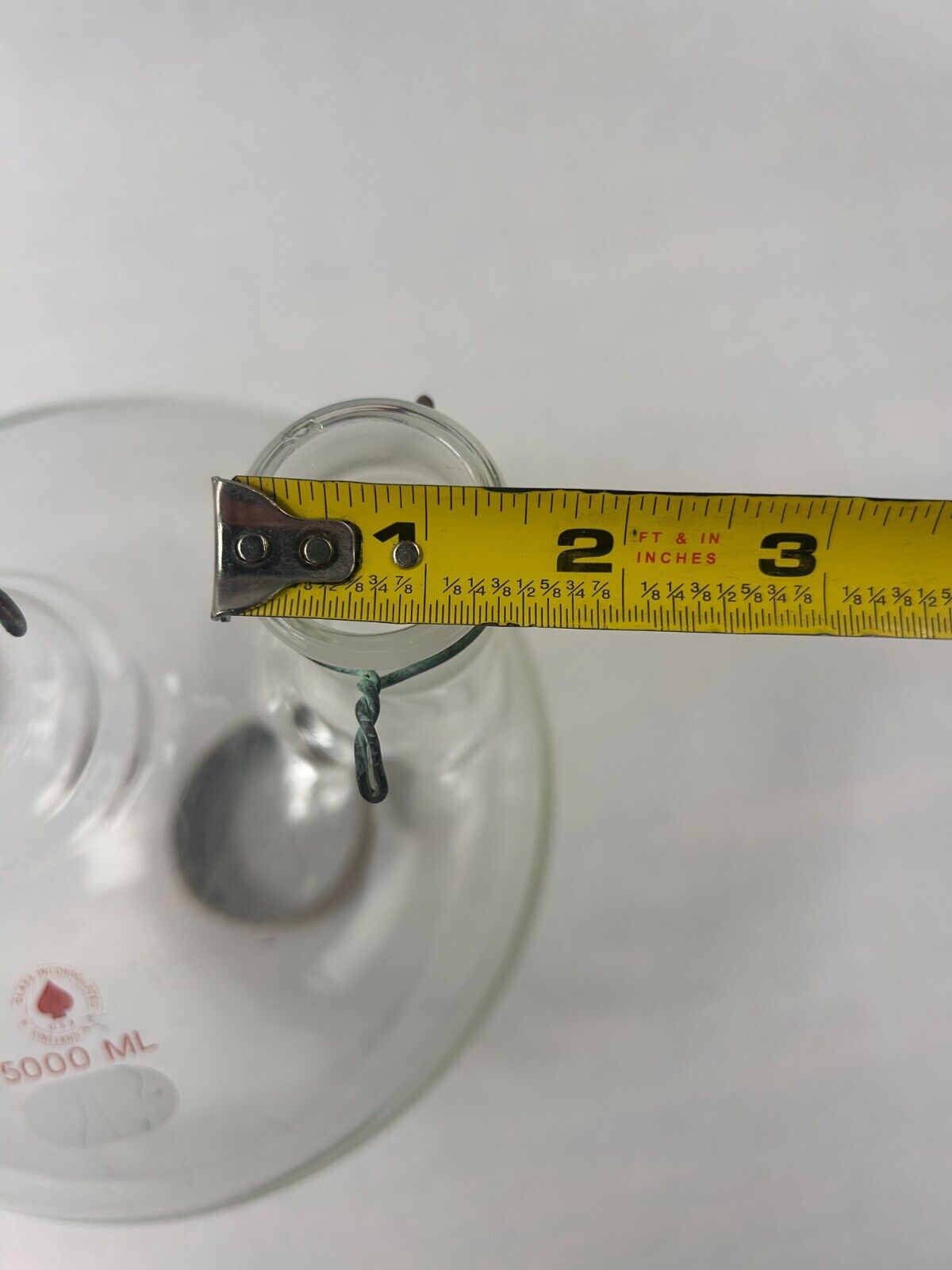 ACE Glass 5000mL 3-Neck Vertical Round Reaction Flask 29/42 Joints