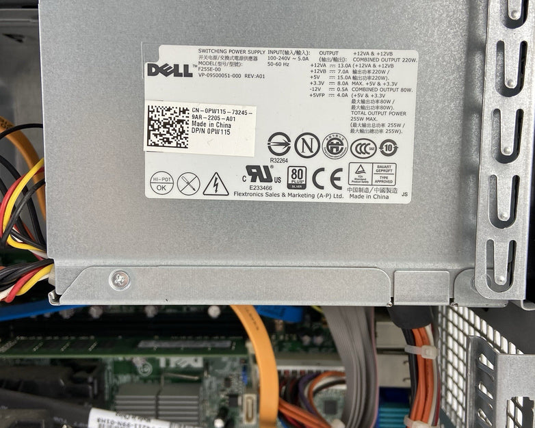 Dell Optiplex 780 MT Intel Core 2 Duo E8400 3GHz 2GB RAM No HDD No OS